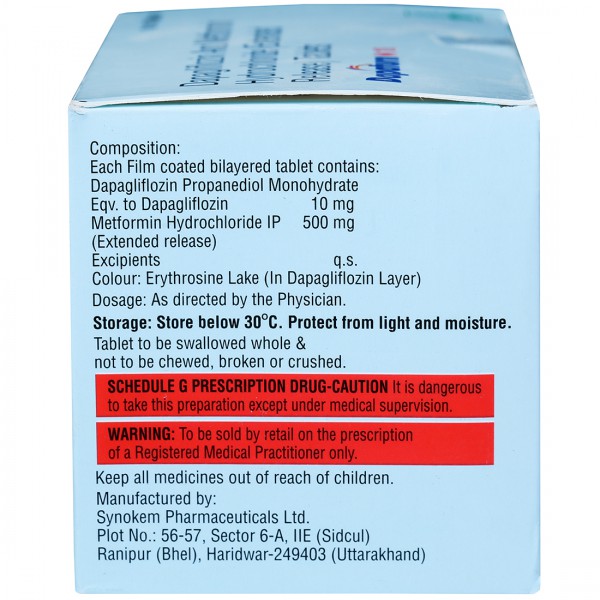 Dapaturn M 10 Tablet ER 1*10 - Image 3