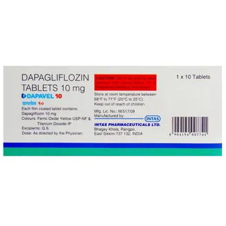 Dapavel 10mg Tablet 1*10 - Image 3