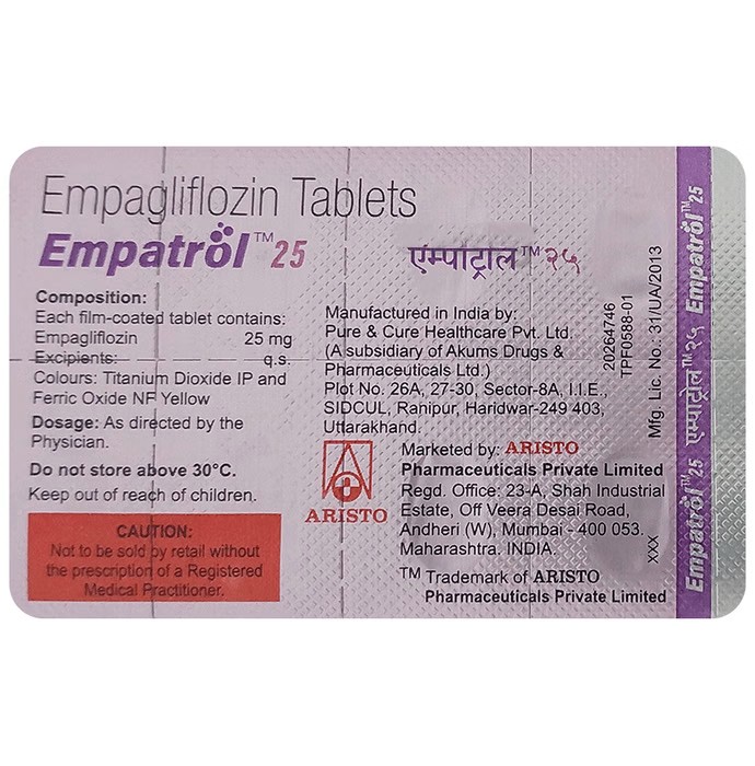 Empatrol 25 Tablet 1*10 - Image 2