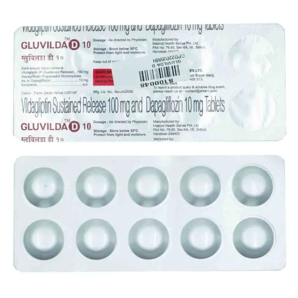 Gluvilda D 10mg/100mg Tablet - Image 2