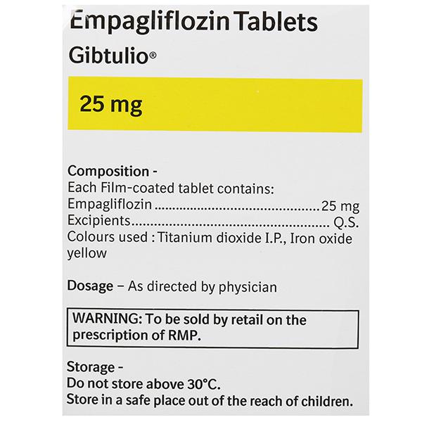 Gibtulio 25mg Tablet 1*10 - Image 3