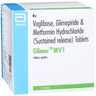 Glimer MV 1mg/500mg/0.2mg Tablet