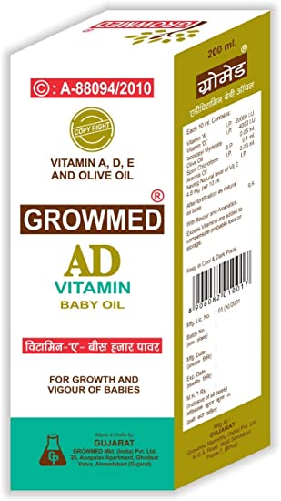 Growmed Ad Vitamin Baby Oil