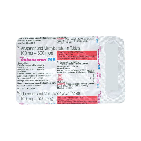 Gabaneuron 100 Tablet - Image 3