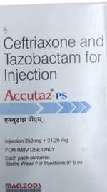Accutaz PS 250mg/31.25mg Injection