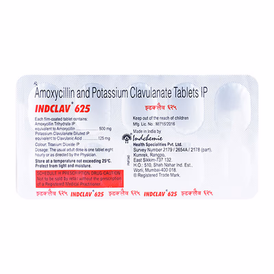 Indclav 625 mg Tablet (10 Tab) - Image 2