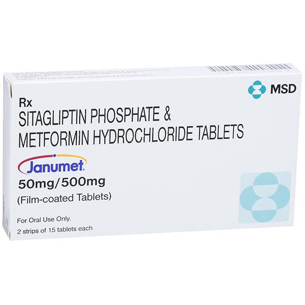 Janumet 50mg/500mg Tablet'1*15