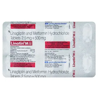 Linatin M 500mg/2.5mg Tablet,1*10 - Image 2