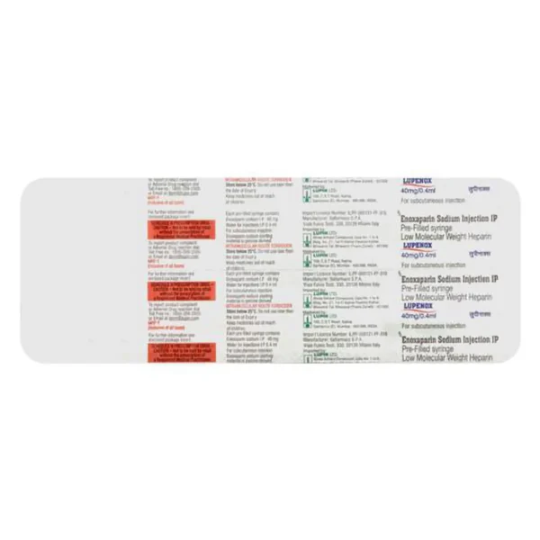 Lupenox 40mg Injection - Image 2