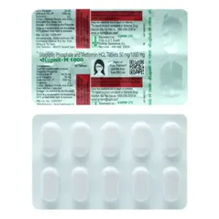 Lupisit GM 50mg/1mg/1000mg Tablet 1*10
