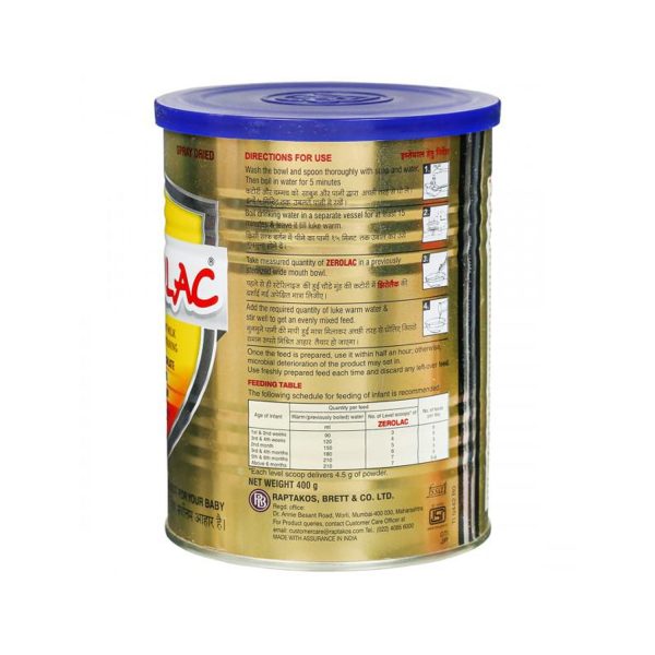Zerolac Powder 400g Tin - Image 2