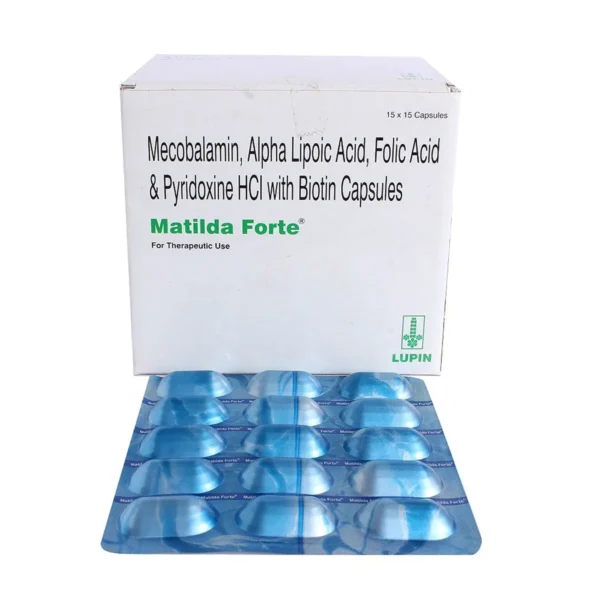 Matilda Forte Mecobalamin Capsule with ALA, Folic Acid, Pyridoxine & Biotin