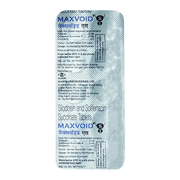 Maxvoid S 8mg/5mg Tablet - Image 2