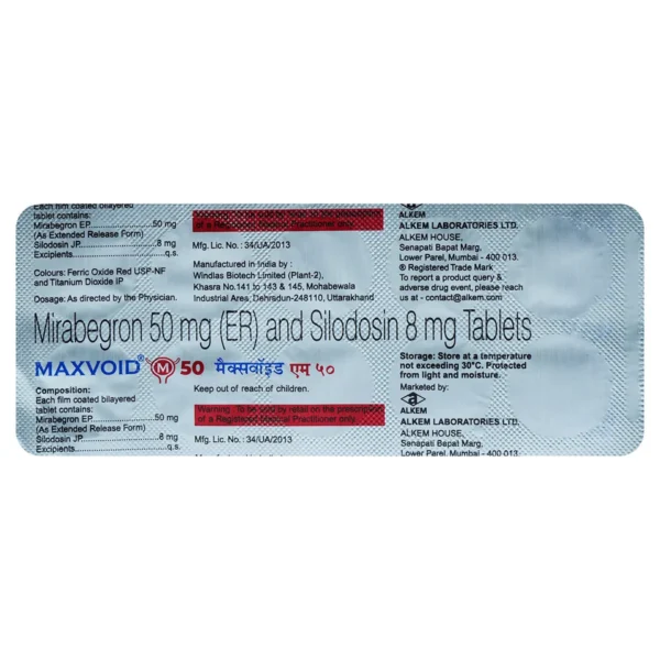 Maxvoid M 50mg/8mg Tablet - Image 2