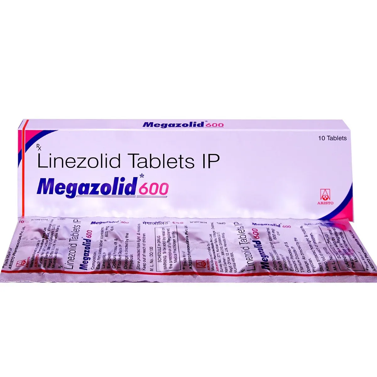Megazolid 600 Tablet  1*10