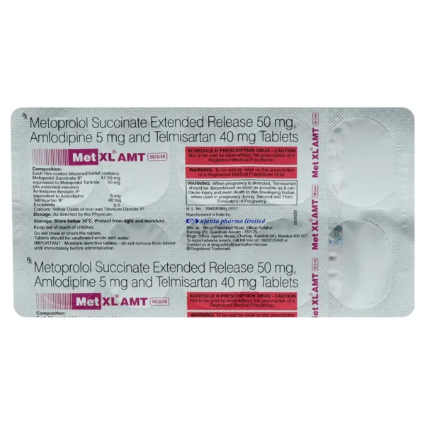 Met XL Amt 50/5/40 Tablet ER - Image 3