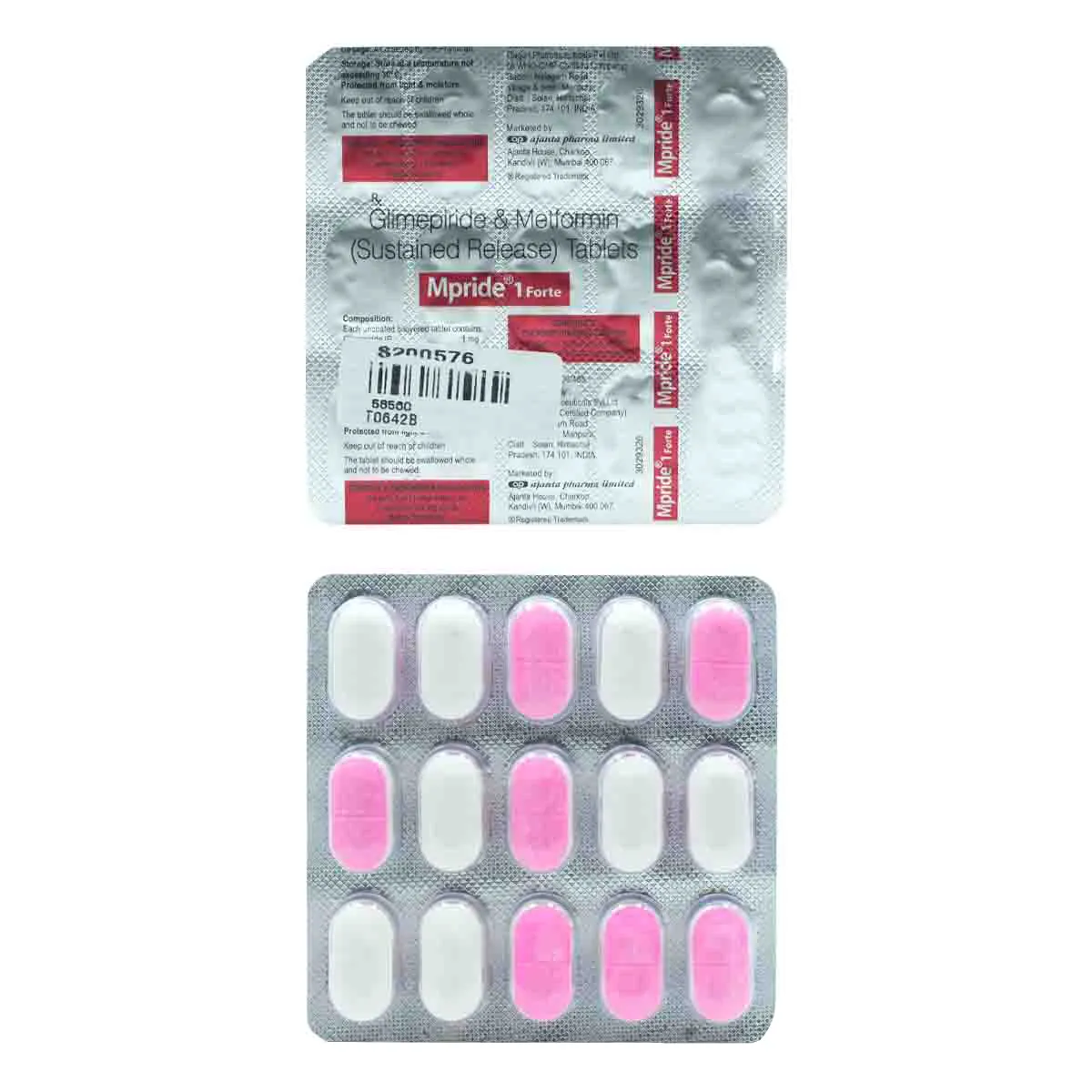 Mpride 1mg/500mg Tablet PR'1*15 - Image 2
