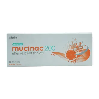 Mucinac 600 Effervescent Tablet Orange 1*10