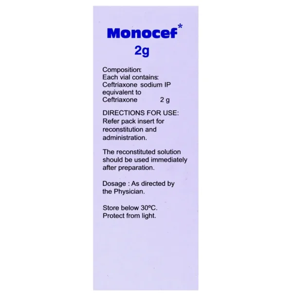 Monocef 2gm Injection - Image 2