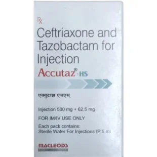 Accutaz HS 500mg/62.5mg Injection