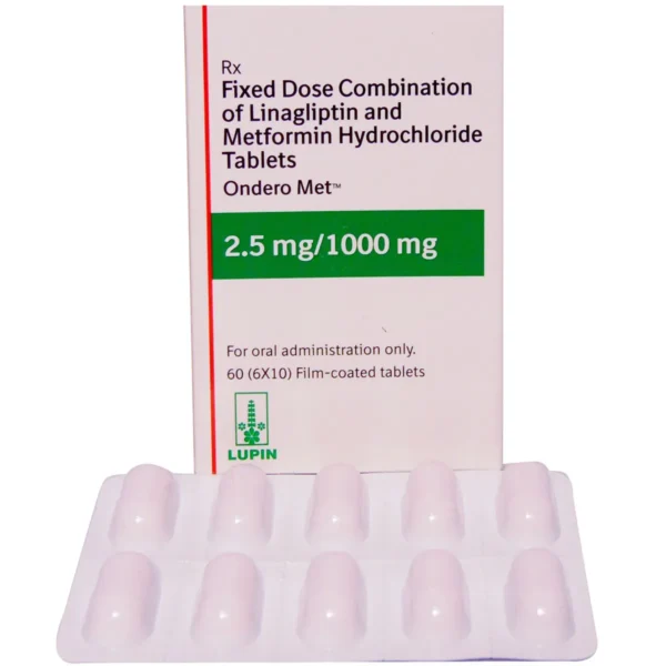 Ondero Met 2.5mg/1000mg Tablet
