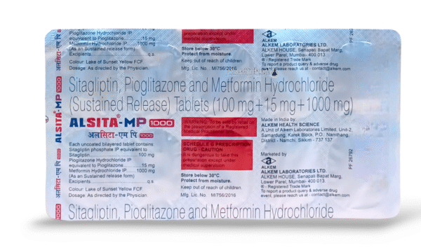 Alsita-MP 1000 Tablet SR - Image 2