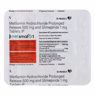Metsmall G 1mg/500mg Tablet