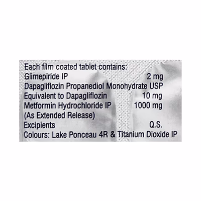 Obimet GX Dapa 10mg/2mg/1000mg Tablet - Image 2