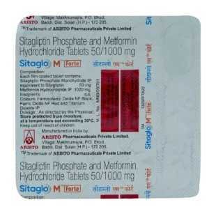 Sitaglo M Forte 50mg/1000mg Tablet