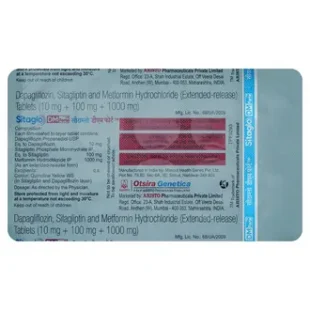 Sitaglo DM Forte 10mg/1000mg/100mg Tablet