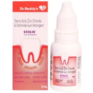 Stolin Gum Astringent for Bleeding Gums & Mouth Ulcers