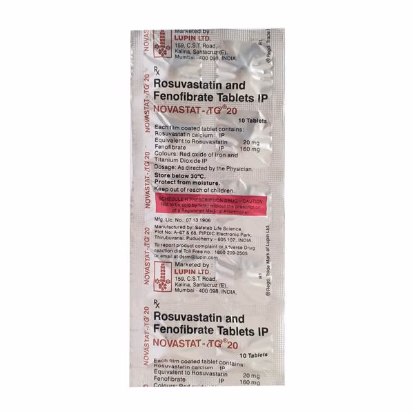 Novastat-TG 20 Tablet 1*10 - Image 2