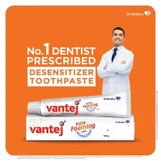 Vantej Extra Foaming Toothpaste | For Sensitivity Relief 100gm - Image 7