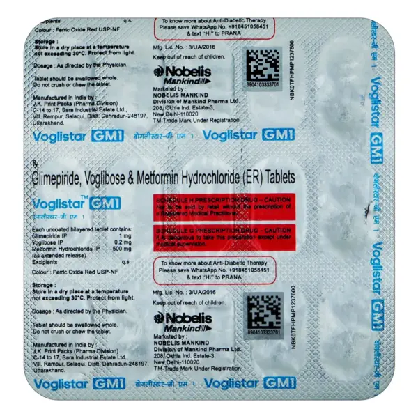 Voglistar GM1 Tablet ER - Image 4