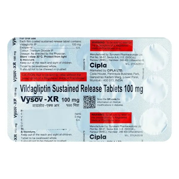 Vysov XR 100mg Tablet