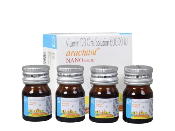 Arachitol Nano Bottle 60K IU Vitamin D3 Oral Solution (5ml each) - Image 4