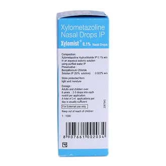 Xylomist 0.1% Nasal Drops 1*10ML - Image 2