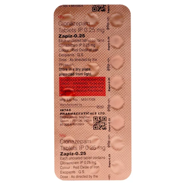 Zapiz 0.25 Tablet