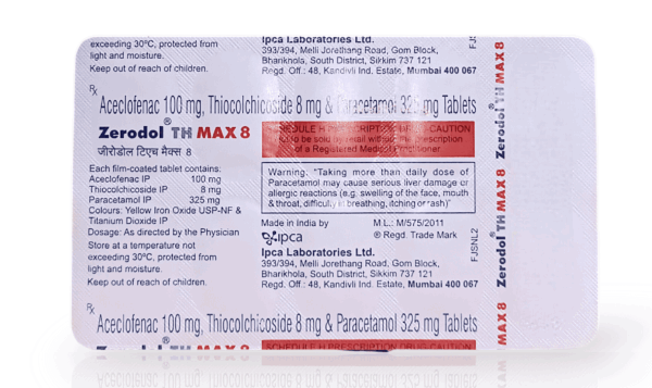 Zerodol TH Max 8 Tablet - Image 3