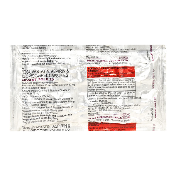 Arvast Gold 20 Capsule 1*10 - Image 3