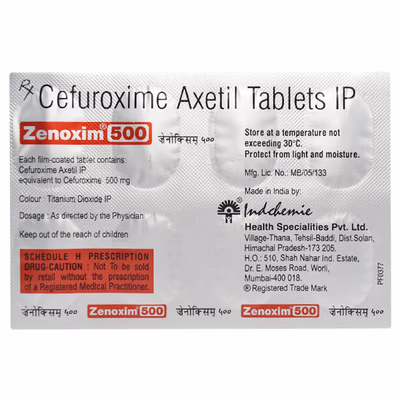 Zenoxim 500mg Tablet 1*10 - Image 2