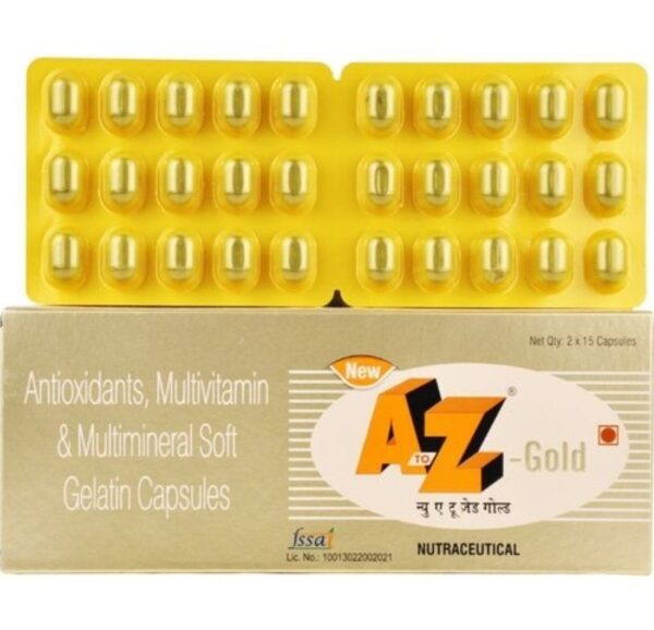 New A to Z Gold Soft Gelatin Capsule with Antioxidants, Multivitamins & Multiminerals - Image 5