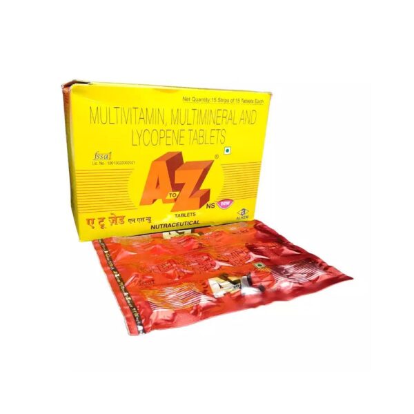 A to Z NS+ Daily Multivitamin Tablets – Zinc & Vitamin C for Immunity, B-Complex & Essential Nutrients for Energy & Wellness - Image 2