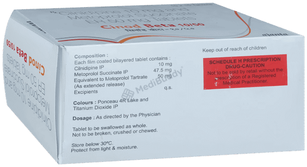Cinod Beta 10/50 Tablet ER - Image 5