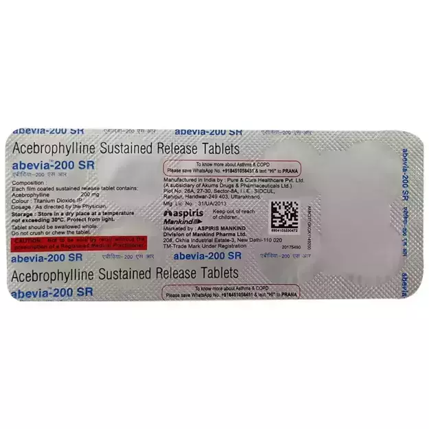 Abevia 200 SR Tablet 1*10 - Image 4