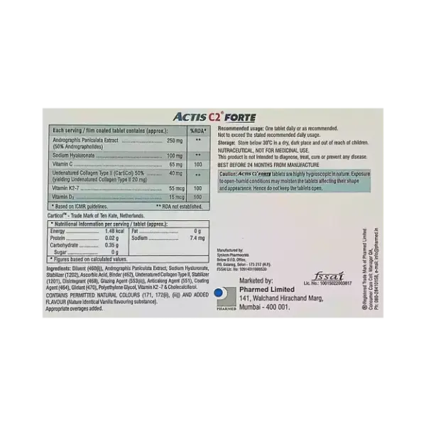 Actis C2 Forte Tablet | - Image 2