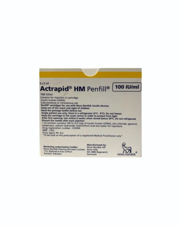Actrapid HM Penfill (3ml Each) - Image 6