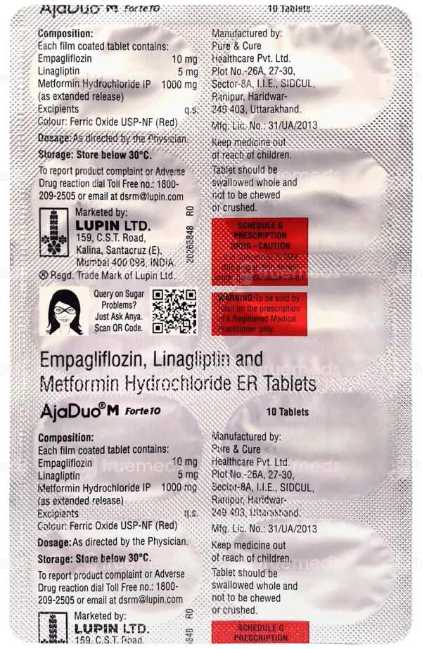Ajaduo M Forte 25 Tablet ER - Image 2
