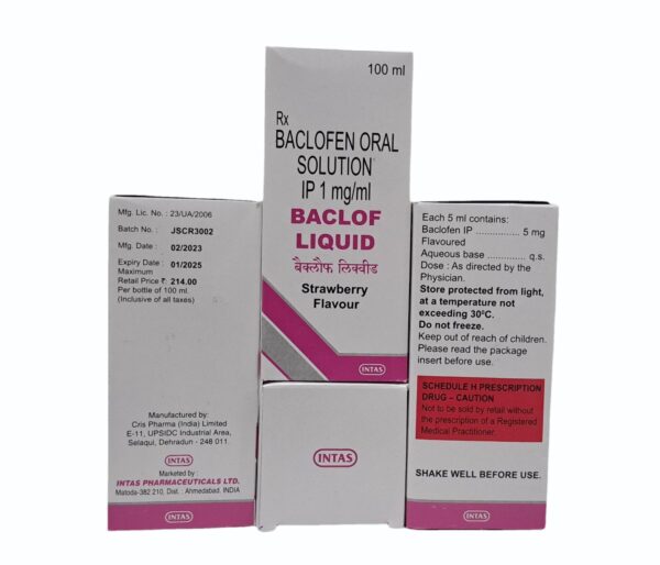 Baclof Liquid Strawberry Flavour 100ml