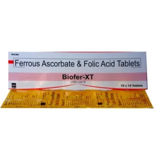 Biofer XT Tablet with Ferrous Ascorbate & Folic Acid